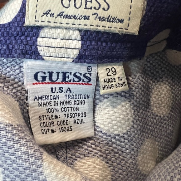 Women’s Guess skirt size 29 purple with white polka dots - Picture 6 of 6